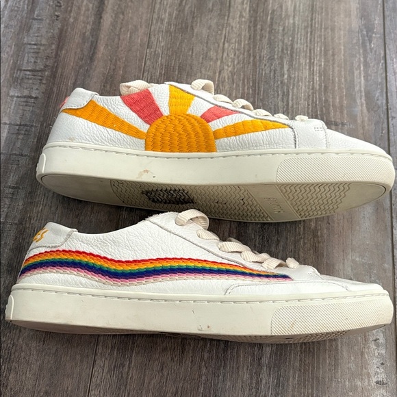 soludos good vibes lace up leather sneakers size 9 - Picture 7 of 12